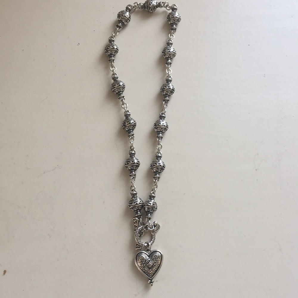 Brighton silver heart necklace